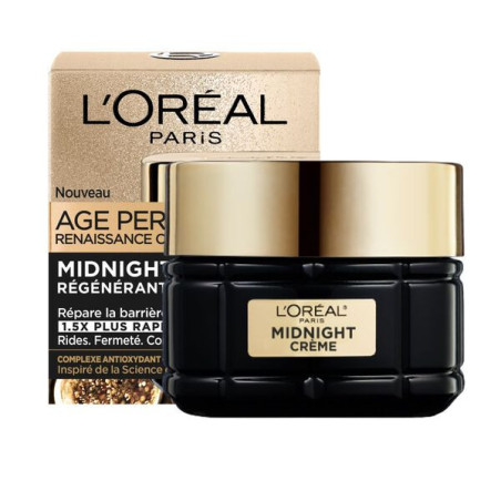 L'Oréal Paris – Age Perfect Renaissance Cellulaire Crème de Nuit Anti-Âge, Anti-Rides