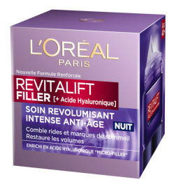 L'Oréal Paris – Revitalift Filler – Crème de Nuit Anti-Rides